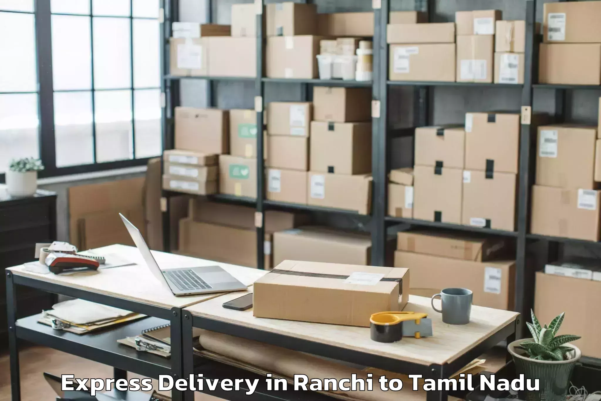 Professional Ranchi to Thoppur Express Delivery